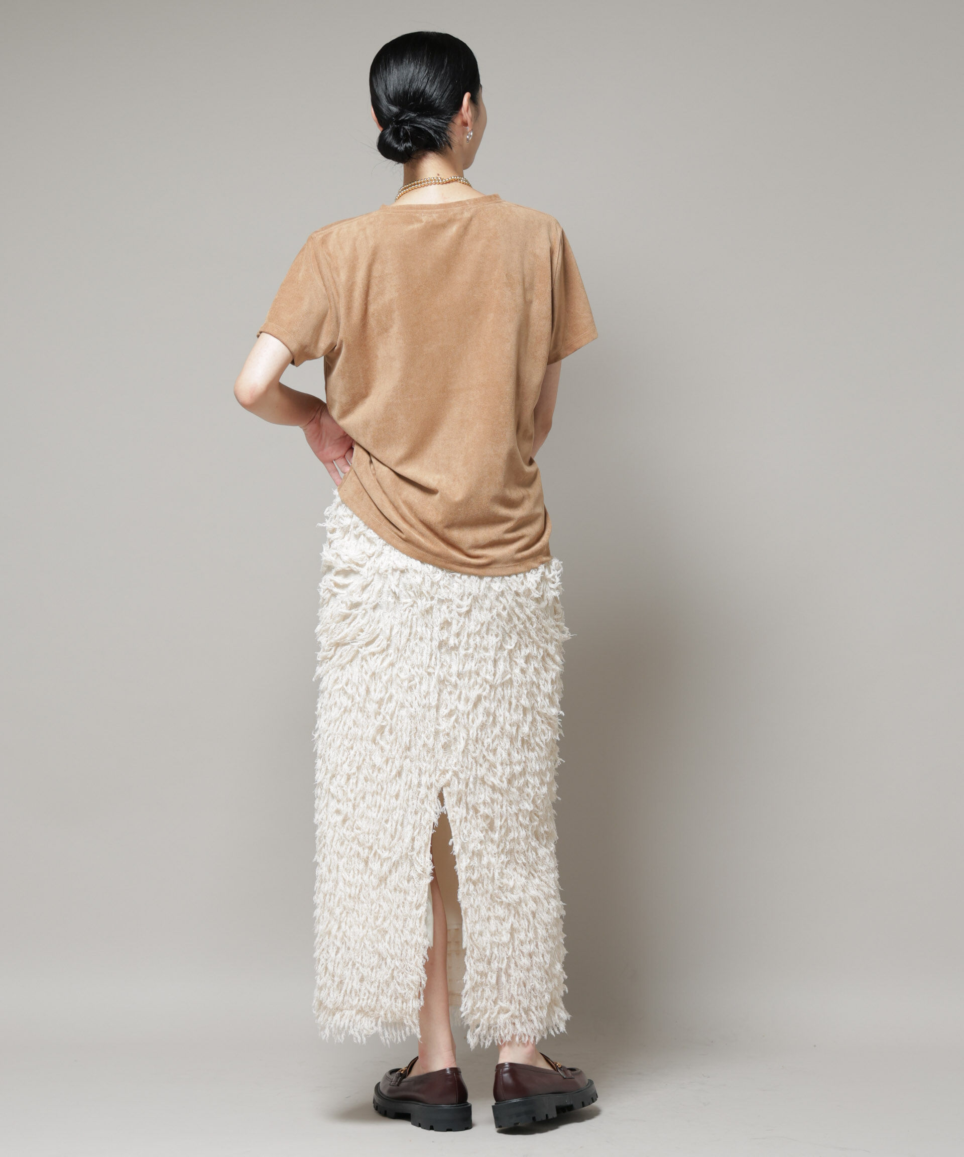 nano･universe「フリンジタイトスカート」|スカート|