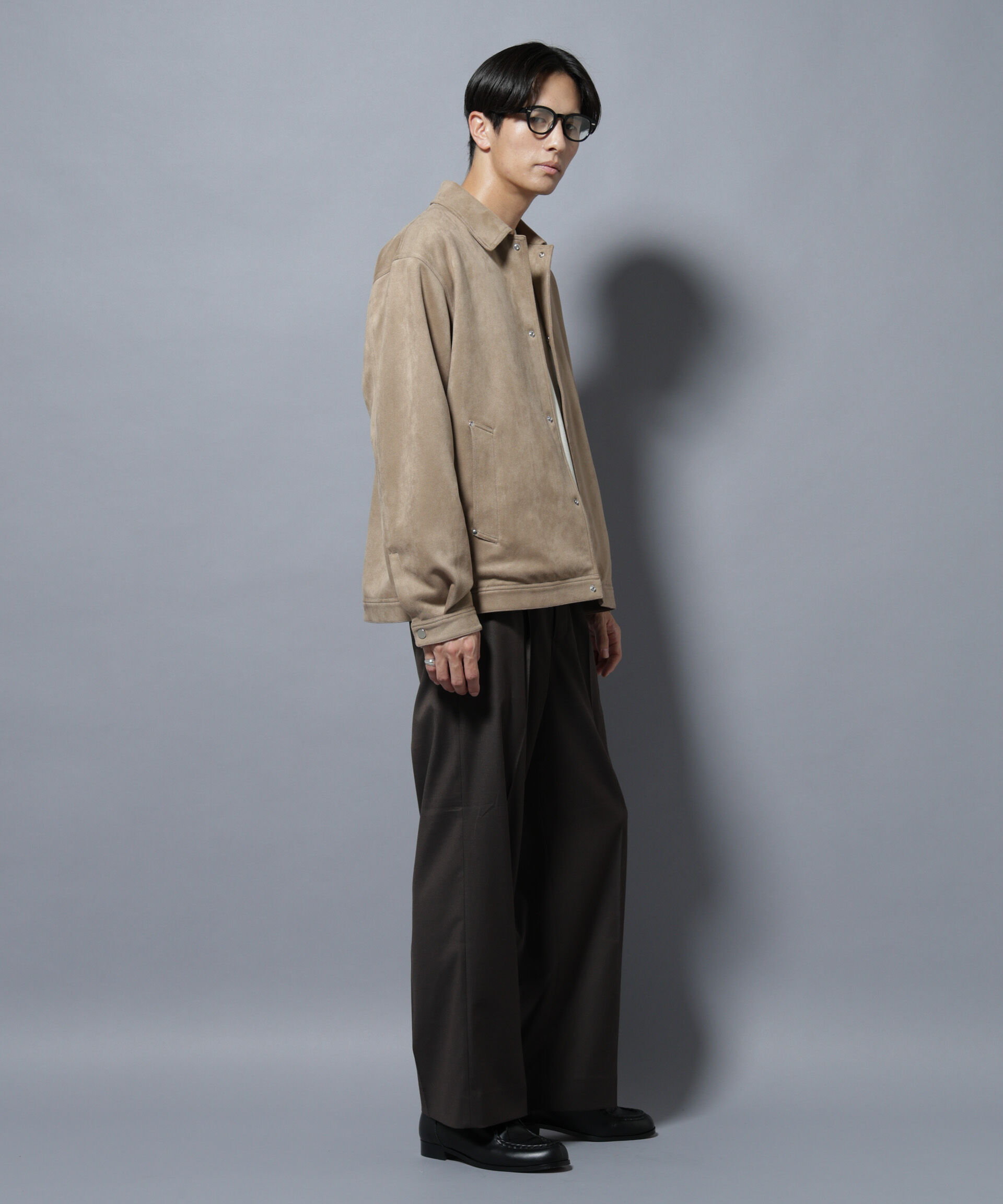 nano･universe「DELEGANTEエアリーサキソニー/CHK/ST ストレートFITパンツ(セットアップ可)」|チノ|