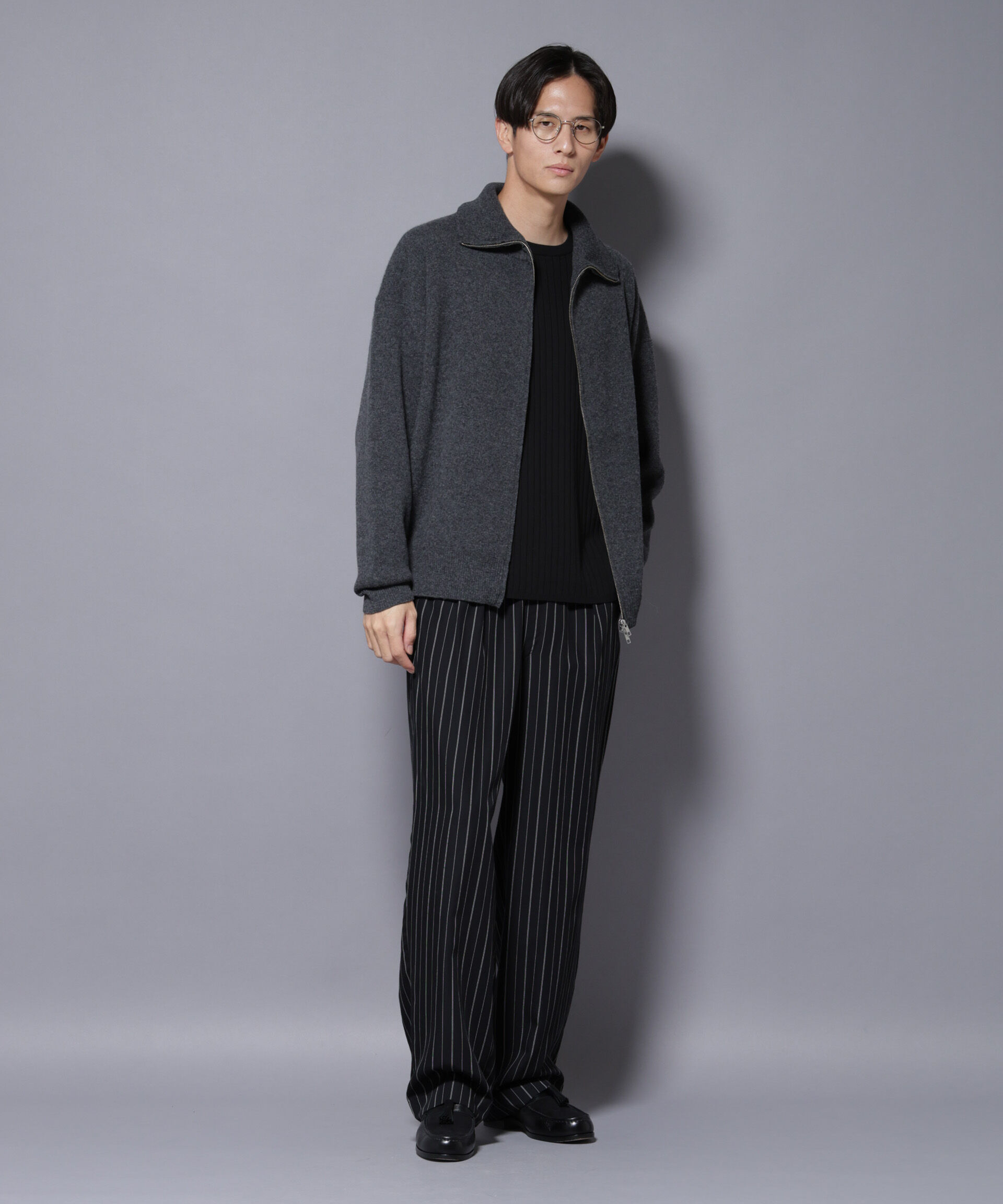 nano･universe「ウールカシミヤドライバーズニット」|ニット・セーター|