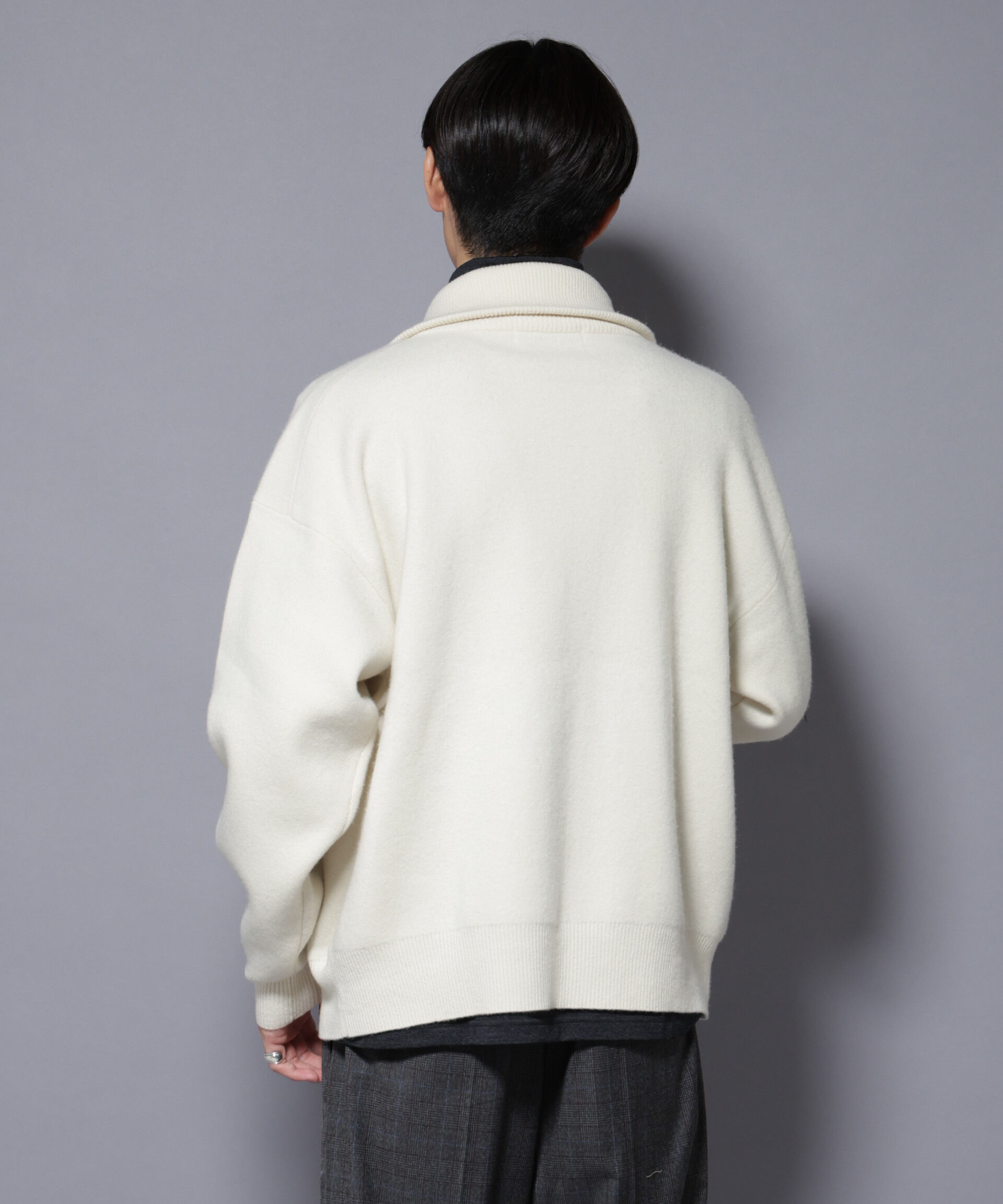 nano･universe「ウールカシミヤドライバーズニット」|ニット・セーター|