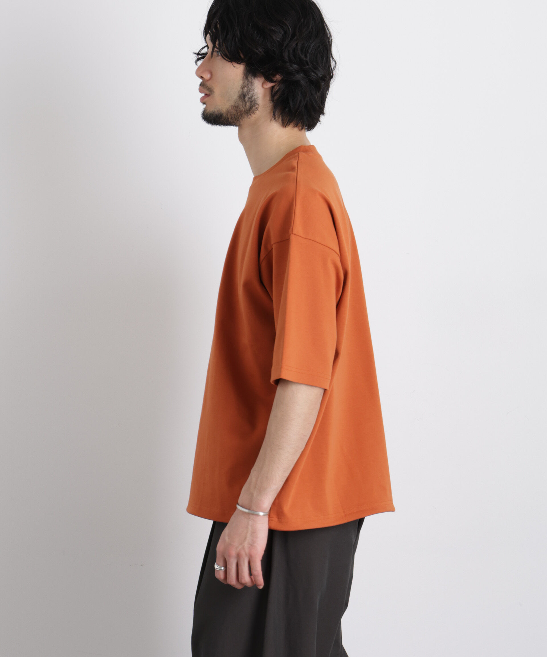 nano･universe「ワイドダンボール Tシャツ 半袖」|Tシャツ・カットソー|