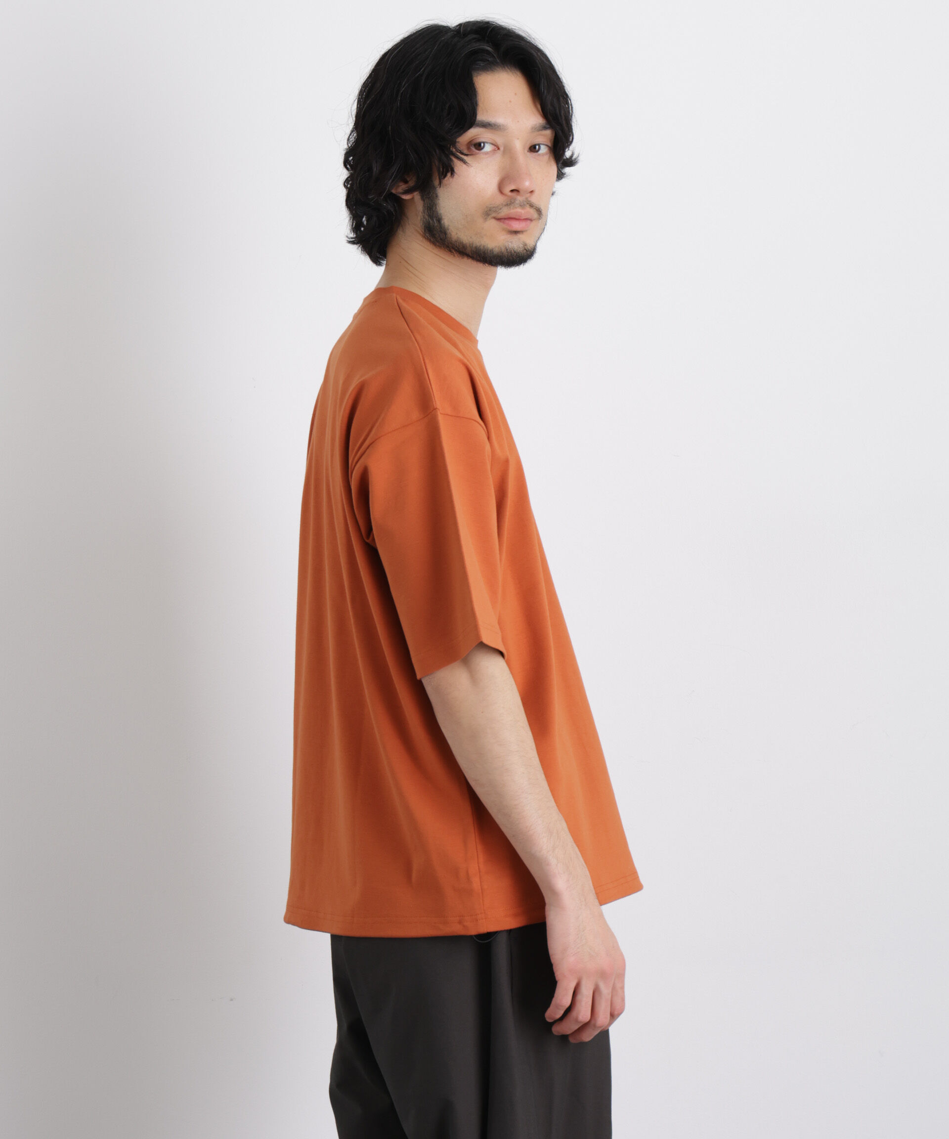 nano･universe「ワイドダンボール Tシャツ 半袖」|Tシャツ・カットソー|