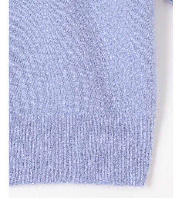 自由区「【洗える】ピュアカシミヤフリルディティール ニット」|ニット・セーター|