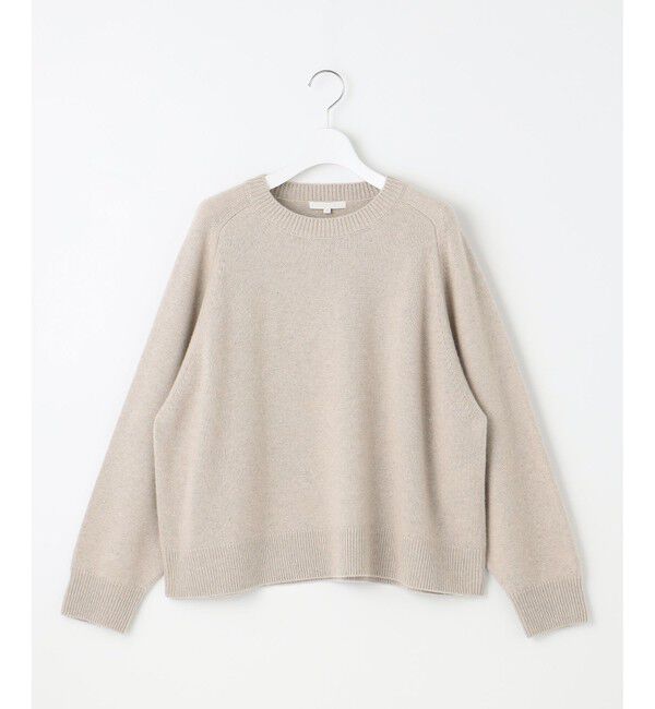 自由区「【洗える】ウールカシミヤブレンドラメスパンコールクルーネック ニット」|ニット・セーター|