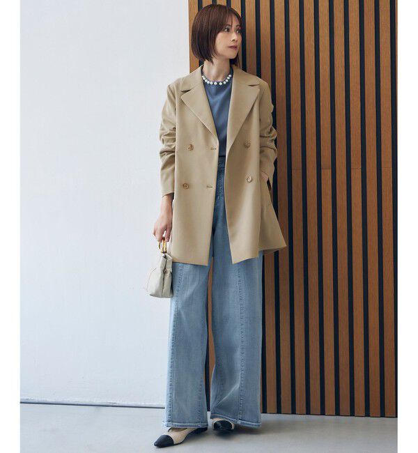 自由区「【洗える】エアフロートレンチ コート」|トレンチコート|