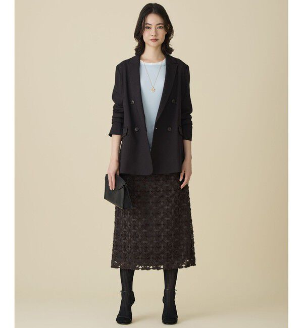 自由区「【カタログ掲載】テープエンブロイダリー スカート」|スカート|