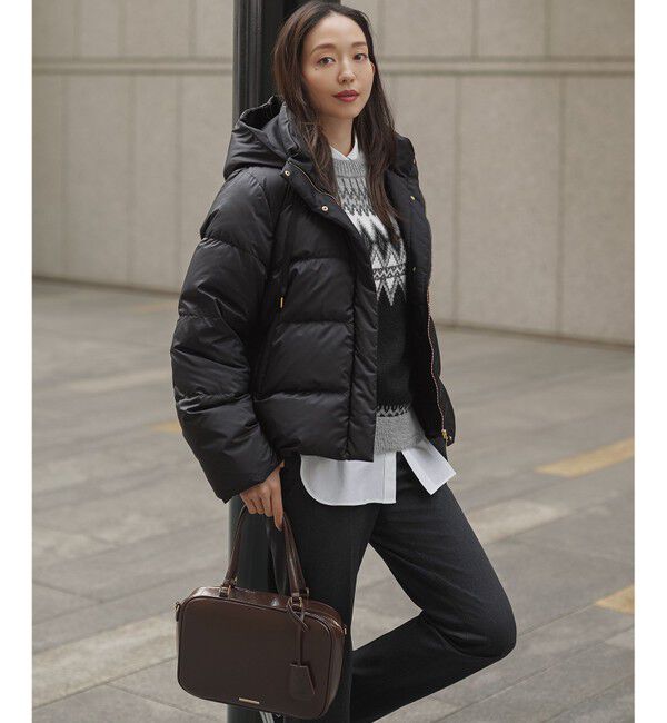 23区「【滝沢眞規子さん着用/VERY掲載】シレータフタ コンパクト ダウンコート」|ダウン|