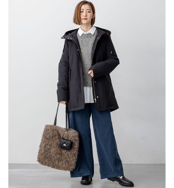 23区「【一部店舗限定/滝沢眞規子さん着用/撥水加工】ミリタリー フーデット ダウンコート」|ダウン|