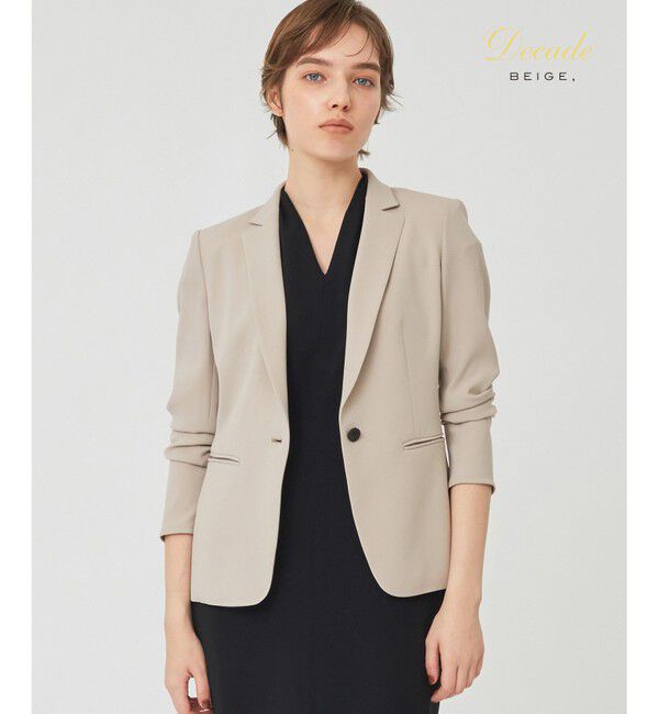 BEIGE,「CINDY / テーラードジャケット」|テーラードジャケット|Sand