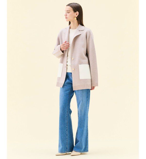 BEIGE,「【洗える・Oggi 11月号掲載】NAVIGLIO / フレアシルエットデニムパンツ」|デニム|