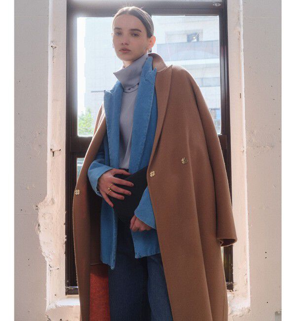 BEIGE,「ZION / ウールロングチェスターコート」|チェスターコート|Camel
