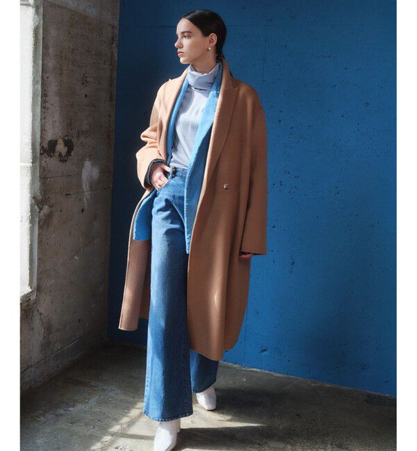 BEIGE,「ZION / ウールロングチェスターコート」|チェスターコート|