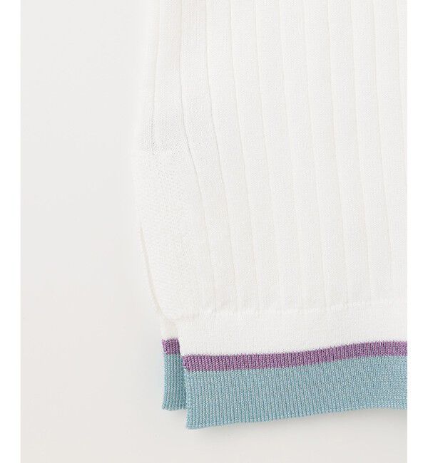  「ポロ衿ニットトップ」|ニット・セーター|