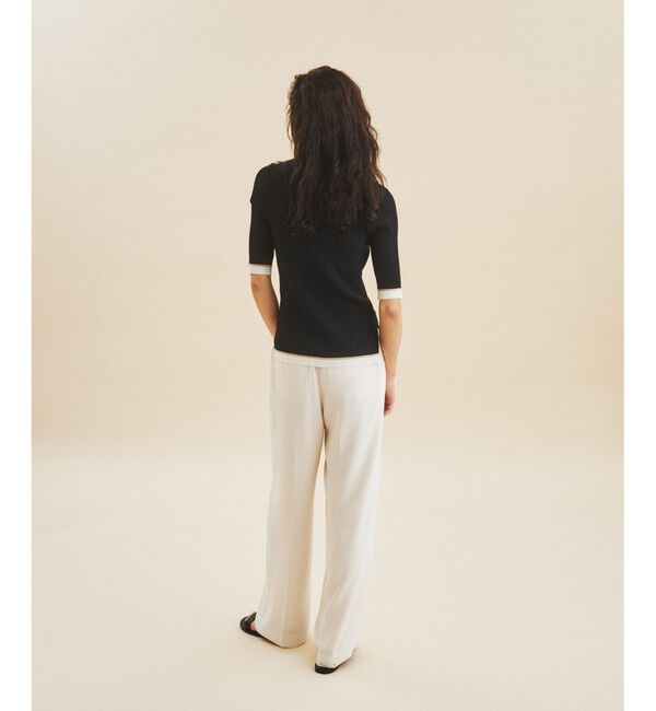  「ポロ衿ニットトップ」|ニット・セーター|