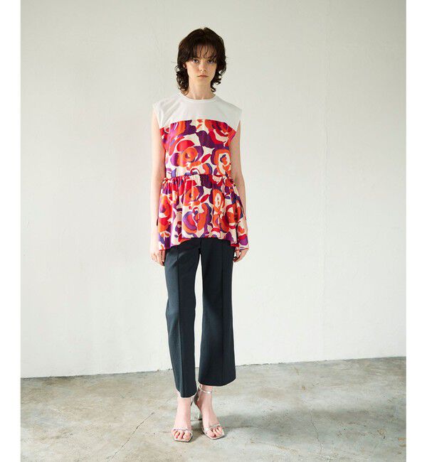 GRACE CONTINENTAL「ペイントカラープリントトップ」|Tシャツ・カットソー|