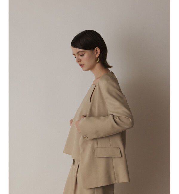 Diagram「バックシャンノーカラージャケット」|ノーカラージャケット|