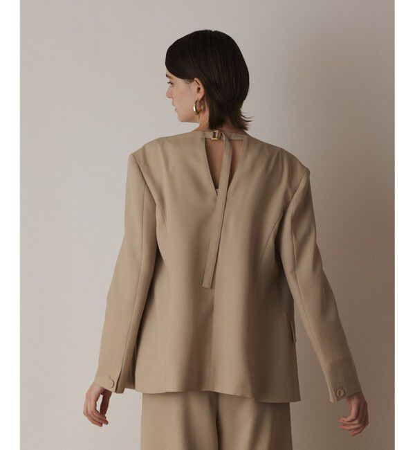 Diagram「バックシャンノーカラージャケット」|ノーカラージャケット|