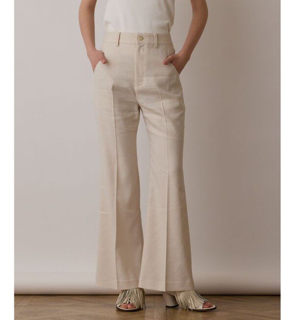 GRACE CONTINENTAL「リネンサテンフレアパンツ」|その他|