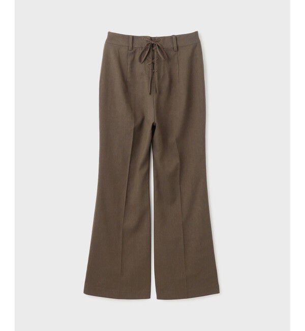 GRACE CONTINENTAL「リネンサテンフレアパンツ」|その他|