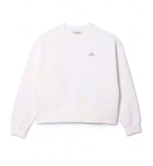 LACOSTE「クロップド丈 オーバーサイズクルーネックスウェット トレーナー」|スウェット・ジャージ|