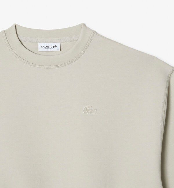 LACOSTE「クロップド丈 オーバーサイズクルーネックスウェット トレーナー」|スウェット・ジャージ|
