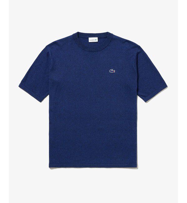 LACOSTE「3色混合メランジェニットTシャツ」|Tシャツ・カットソー|