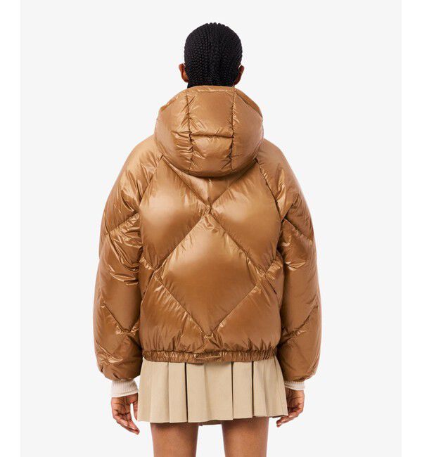 LACOSTE「オーバーサイズ撥水ナイロンダウンジャケット / フード取り外し可<br>」|ダウン|