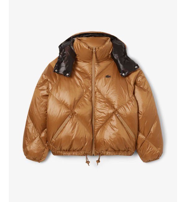 LACOSTE「オーバーサイズ撥水ナイロンダウンジャケット / フード取り外し可<br>」|ダウン|