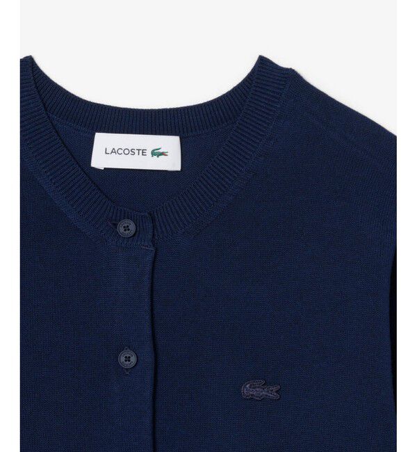 LACOSTE「シームレス3Dニットカーディガン」|カーディガン|