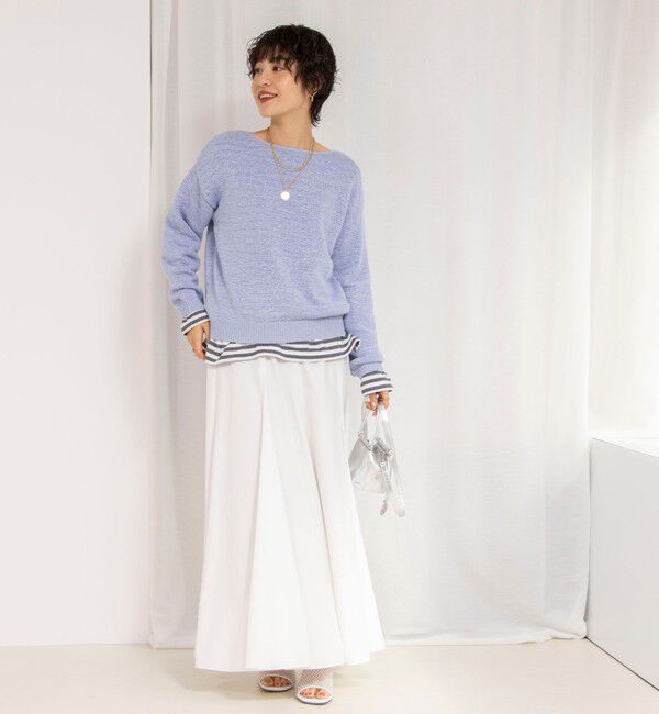 NOLLEY'S「【追加】【WEB＆一部店舗限定色あり】ウォッシャブルヴィンテージタフタマチ入りマキシスカート」|スカート|