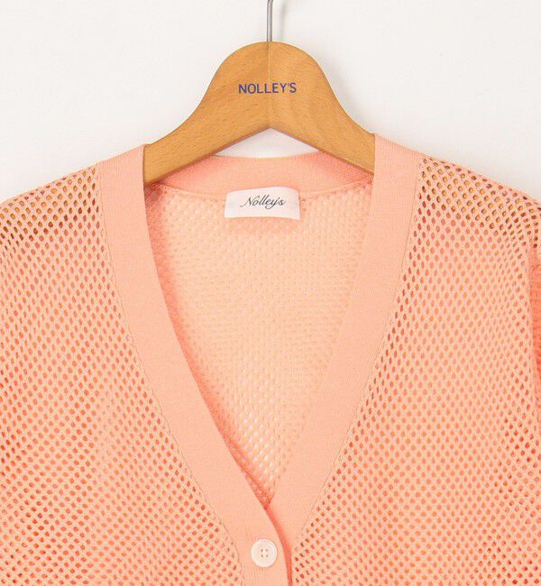 NOLLEY'S「《手洗い可能》メッシュ長袖Vネックカーディガン」|カーディガン|
