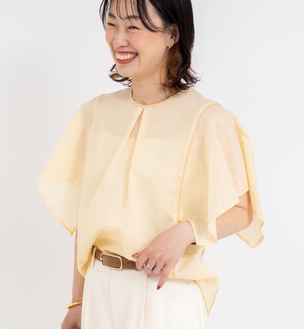 NOLLEY'S「袖フリル2WAYブラウス」|シャツ・ブラウス|