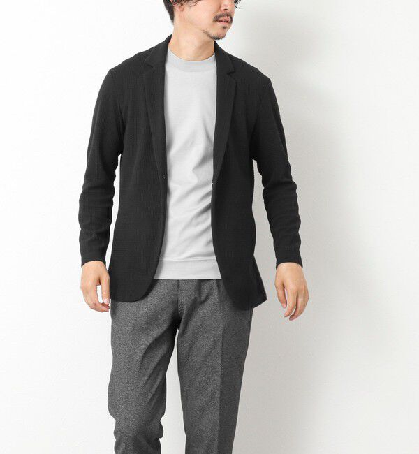 Stutostein「《ビジカジ対応》Relax Jogger Jersey ウォッシャブルテーラーCD」|カーディガン|