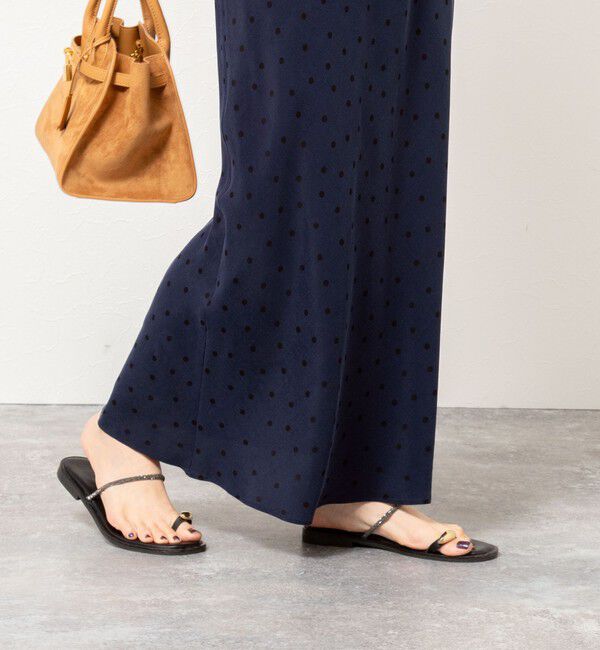 NOLLEY'S「ウォッシャブルドットプリントナロースカート」|スカート|