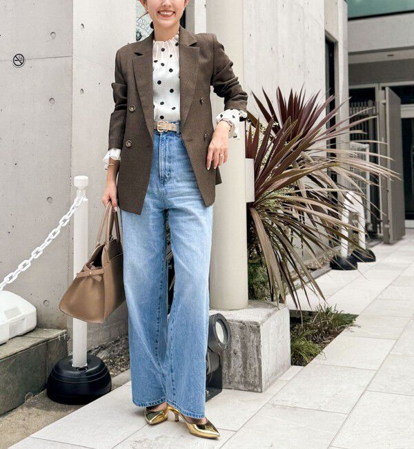 Rie Miller「【RM denim】ソフトルーズストレートデニム」|デニム|