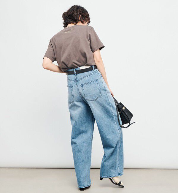 Rie Miller「【RM denim】ソフトルーズストレートデニム」|デニム|