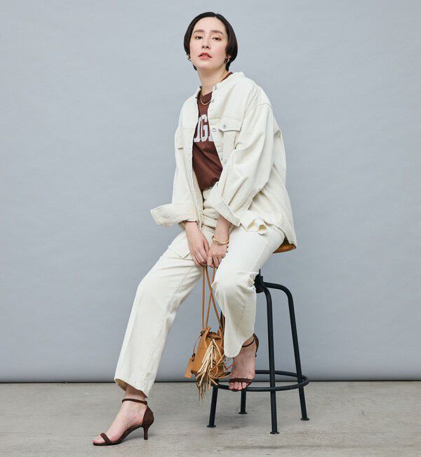 Rie Miller「【RM denim】硫化染コーデュロイシャツジャケット」|シャツ・ブラウス|