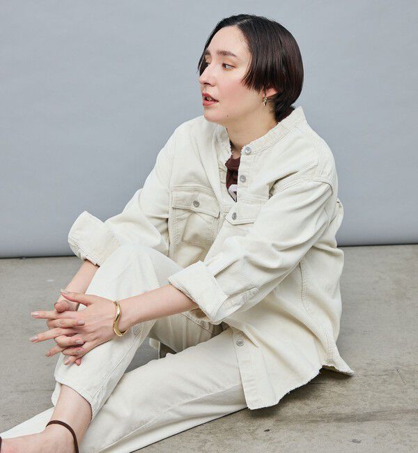 Rie Miller「【RM denim】硫化染コーデュロイシャツジャケット」|シャツ・ブラウス|