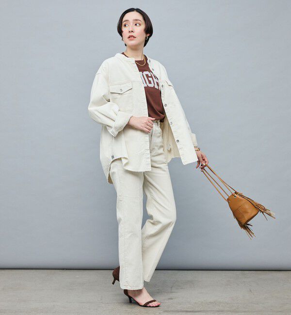 Rie Miller「【RM denim】硫化染コーデュロイシャツジャケット」|シャツ・ブラウス|