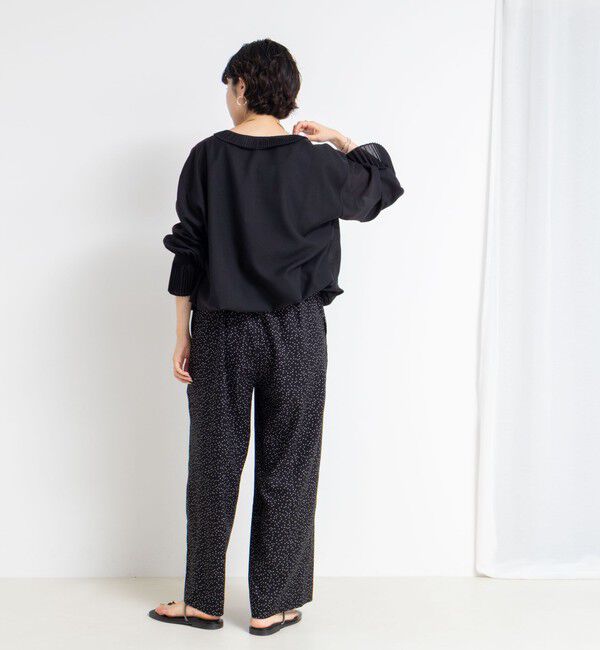 Rie Miller「ウォッシャブルシーチングプリントオールインワン」|オールインワン|