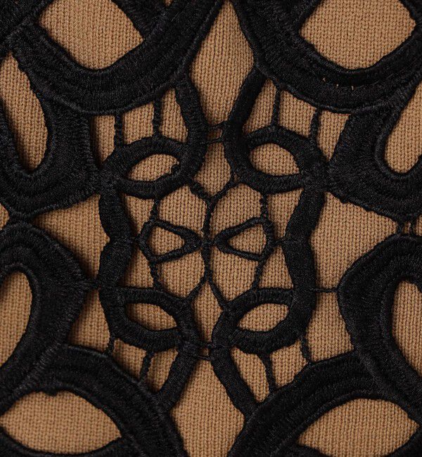 NOLLEY'S「レース付きペプラムベスト」|ベスト・ジレ|