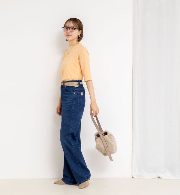 NOLLEY'S「綿ナイロンシアー6分袖プルオーバーカットソー」|Tシャツ・カットソー|