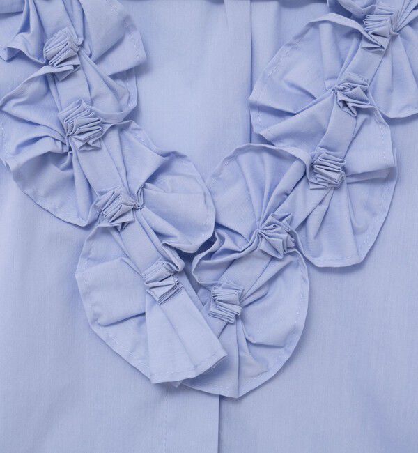 NOLLEY'S「Vネックタックギャザーパーツブラウス」|シャツ・ブラウス|