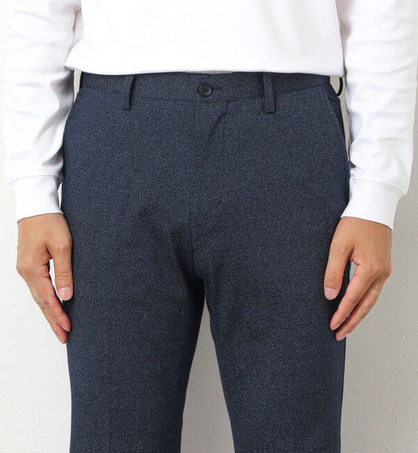 NOLLEY'S goodman「《ビジカジ対応》ハイゲージ 撚り杢 ツイルスリムフィット 25AW」|チノ|