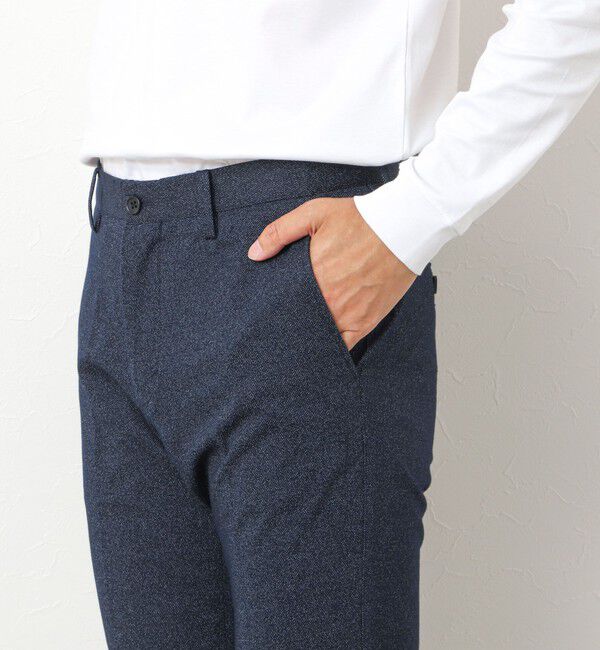 NOLLEY'S goodman「《ビジカジ対応》ハイゲージ 撚り杢 ツイルスリムフィット 25AW」|チノ|