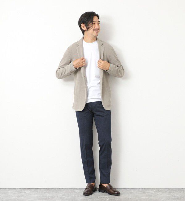 NOLLEY'S goodman「《ビジカジ対応》ハイゲージ 撚り杢 ツイルスリムフィット 25AW」|チノ|