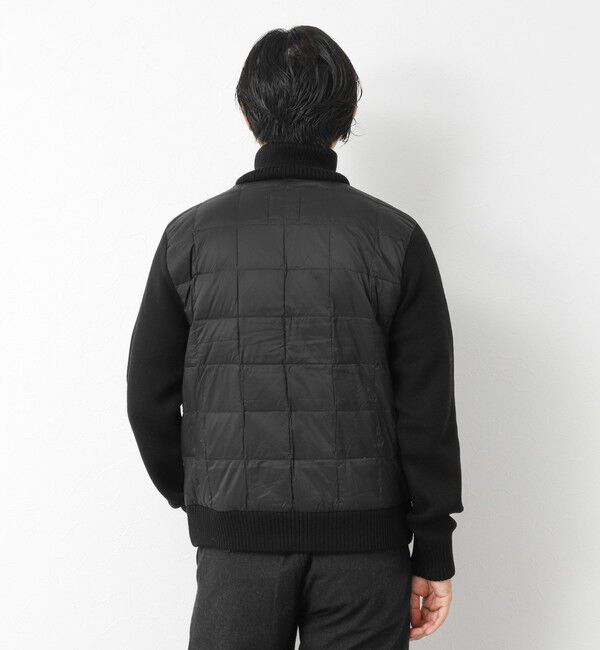 NOLLEY'S goodman「【TAION/タイオン】別注HI NECK DOWN JKT WITH SLEEVE KNIT 25AW」|ブルゾン・スタジャン|