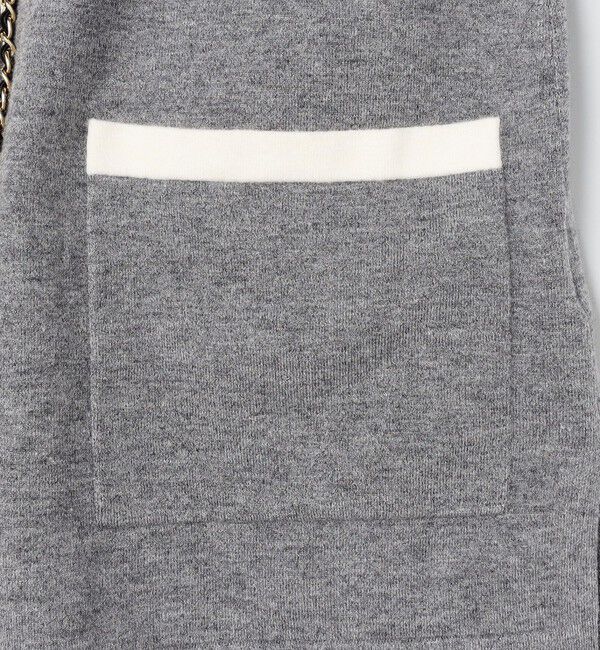 NOLLEY'S「チェーンブレード長めVネックカーディガン」|カーディガン|