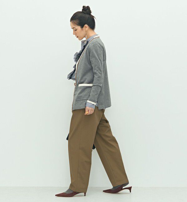 NOLLEY'S「チェーンブレード長めVネックカーディガン」|カーディガン|