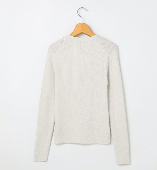 NOLLEY'S「《手洗い可能》リブ斜め柄Vネックカーディガン」|カーディガン|